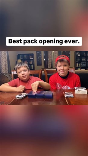 Kids rip a once in a lifetime card 👀 How much do you think this dual Ohtain/Trout is worth!? | Trove Collectibles