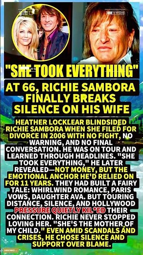 At 66, Richie Sambora Finally Breaks Silence on His Wife #shorts #viral