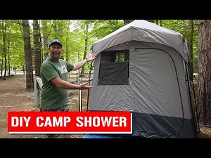 DIY Hot Water Camping Shower Tent! Ozark Trail Instant 2-Room Shower Tent - Camp It Club