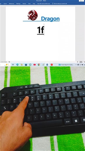 Draw a Dragon in MS Excel Using Just a Keyboard Shortcut – You’ll Be Shocked #keyboard #shortcut