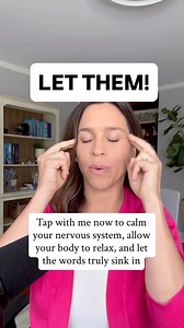 Have you read the best selling book “Let them” by Mel Robbins? Sometimes you know you should “let them” but your anxiety screams “HELLO! NO!” This is how easy Tapping on your own can be. Each tap calms your nervous system, allowing your body to relax and the words to truly sink in. #eft #efttapping #letthem #melrobbins | The Tapping Solution