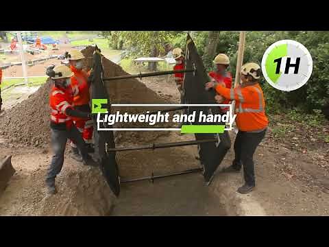 Inflatable trench shoring