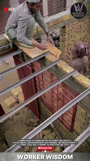 Building the Second Floor | Skilled Workers in Action 🏗️ #workwonders #construction