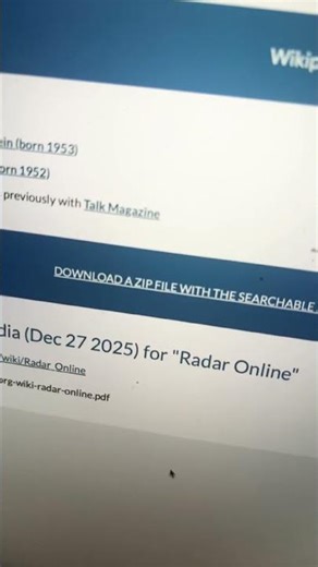 How to download full zip archive of Jeffrey Epstein ‘s Radar Magazine , digitized OCR
