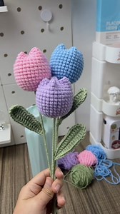 Built an tulip bouquet with me #crochetflower #crochetideas #crochet #crochettulip #handmade #diy #tulip #fyp #tulipflower #tulips #crochetlove #handcrafted #reels #reelsfb #tulipseason | Crochet Nature