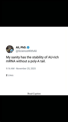 Ali -PhD || PU 🇮🇳 on Instagram: "In eukaryotic gene regulation, the stability of messenger RNA is a crucial determinant of how long and how strongly a gene is expressed. Certain transcripts contain AU-rich elements (AREs) within their 3′ untranslated region, which function as molecular instability signals. These sequences are recognized by specific RNA-binding proteins that accelerate mRNA decay by promoting deadenylation and subsequent exonucleolytic degradation. Normally, this process is cou