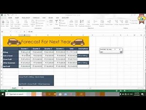 Advance Excel Goal Seek option Ass 17