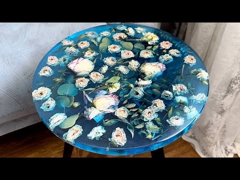Flower Resin Table – Step by Step Epoxy Art Project🌺
