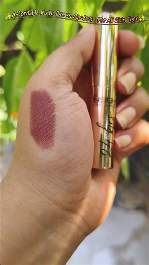Affordable Brown Nude Lipstick For All Skin Tone✨ Insight Cosmetics 24hr Matte Lipstick✨09Stay Basic