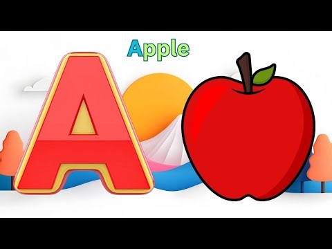 Apple ABC Song | Learn Alphabet A to Z with Apples for Kids