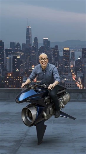 Flying over Los Santos on the Oppressor Mk II in GTA 5 #shorts