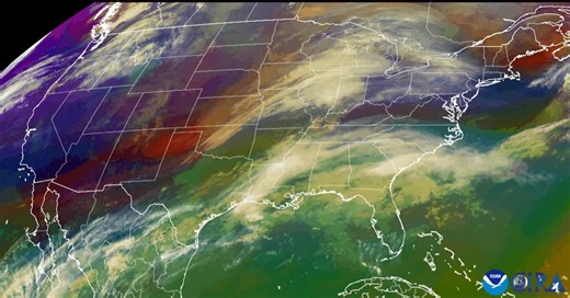 For Time Lapse Tuesday, we are reviewing the month of December in 10 seconds. This Air Mass imagery from NOAA's GOES-East (#GOES19) is showing the movement of the weather systems and air masses that impacted the Lower 48 from Dec. 1-Dec. 23. Check out our other imagery collections here: bit.ly/492z8Ig | NOAA Satellite and Information Service