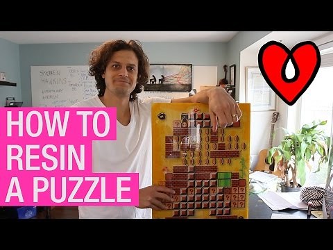 How to Resin A Puzzle - A Step by Step Tutorial