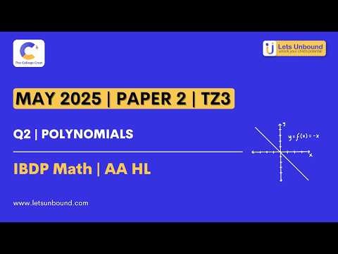 IBDP Math | AAHL | May 2025 Paper 2 - TZ3 | Q2 | Polynomials