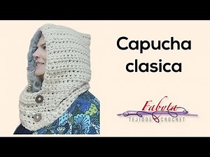 Capucha clasica en crochet o ganchillo, muy facil de hacer