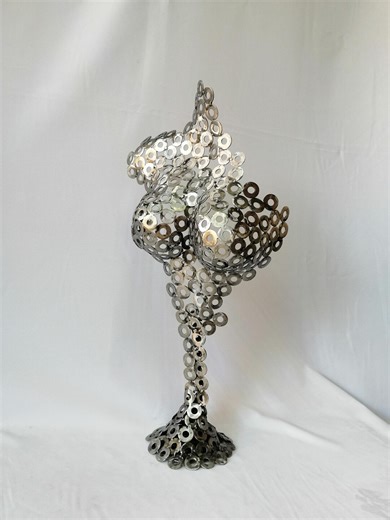 Abstract Female Torso Sculpture | Modern Metal Body Art | Steel Nude Woman Statue | Minimalist Figurative Sculpture | Contemporary Home - Etsy