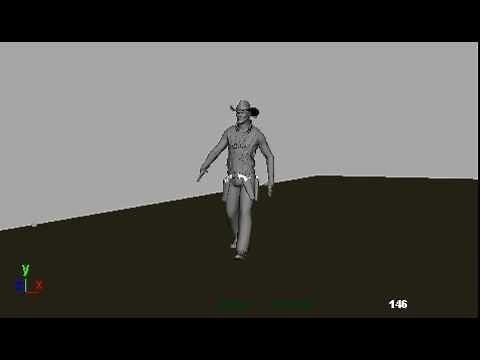 Cowboy walk cycle