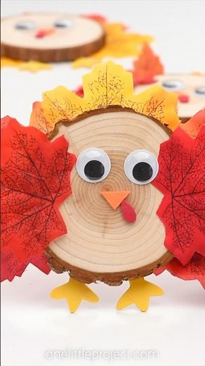 Wood Slice Turkey Craft 🦃 🪵