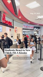 WKU students share their thoughts on Chic-Fil-A’s new kiosk system in Downing Student Union. 🎥 Video by Hallie Stafford | WKU Herald