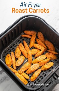 Air Fried Carrots Recipe QUICK EASY HEALTHY | Air Fryer World