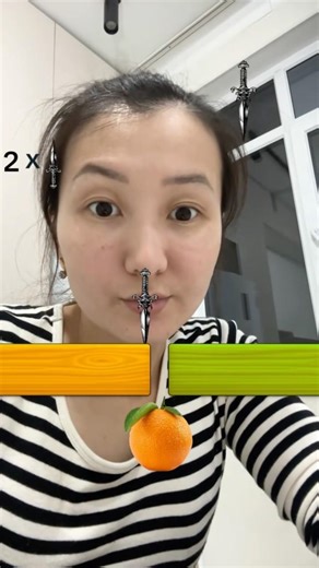 Orange Cut Challenge Game. #viralvideo #orange #filter #effect #tiktok #games #funny #shortsyoutube