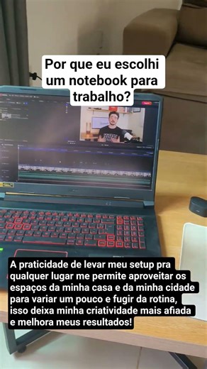 Notebook para trabalho vale a pena? #design #shorts #notebook #setup