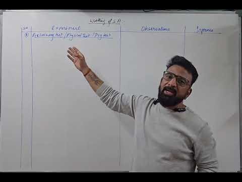 Writing Salt Analysis-I In Journal (MgSO4) Magnesium Sulphate