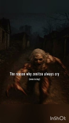 the reason why zenitsu cries a lot! 😭😱 #demonslayer #kimetsunoyaiba #viral #anime #scary#kny #trend