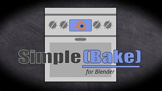 Blender插件-PBR材质纹理贴图烘焙插件SimpleBake 新版