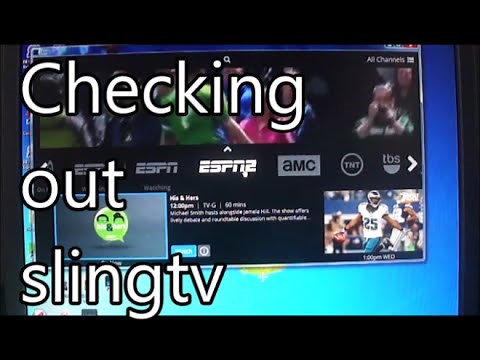 SlingTV initial setup and demo
