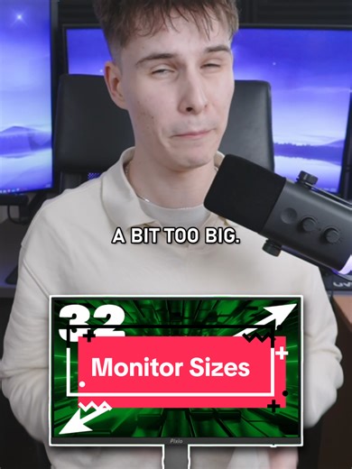 The PERFECT Monitor Size in 2026??🤔 #fyp #gamingpc #techtok #nvidia #viral