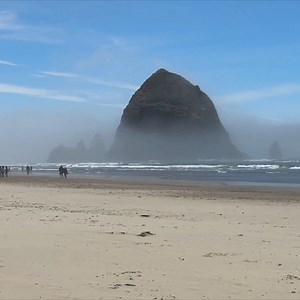 63K views · 1.9K reactions | Cannon Beach and Haystack Rock. Welcome to a day in the life of living in a truck camper traveling the country. #fypage #vanlife #fyp #oregoncoast #RVLife #viralposts #Oregon #truckcamping #foryou #travel #virals #fypシ #haystackrock | Cody & Kellie | Facebook