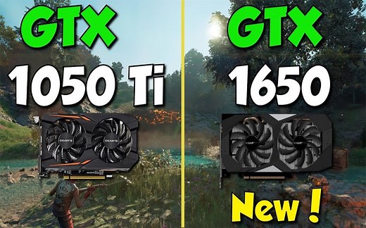 GTX 1050Ti vs GTX 1650 显卡性能测试对比 （CPU为I7-8700K） 1080P 60帧视频