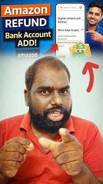 Amazon Refund Bank Account Add செய்வது எப்படி? Tamil #Shorts #thinkingfacts