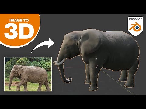 Convert 2D Images into 3D Objects with Monster Mash using Blender