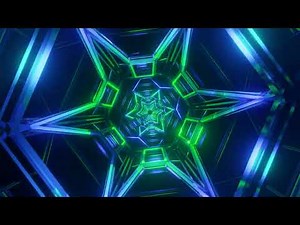 Abstract Background Video 4k Blue Green Metallic Wireframe VJ LOOP NEON Sci-Fi Calm Screensaver