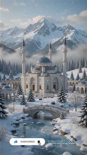 Miniature DIY Snow Mountain Mosque Construction Timelapse | Hyper Realistic Tiny Architecture Build