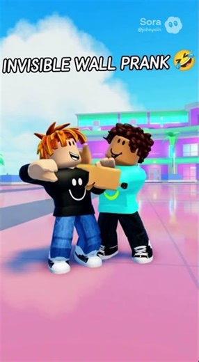 Invisible Wall Prank in Roblox 😂 | He Tried Again!
