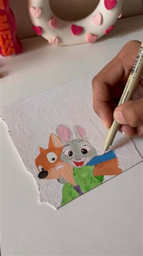 Siddhant | anime art / DIY ideas on Instagram: "Diy ideas, follow for more ✨ Hand painted zootopia phone case diy Rabbit and fox zootopia couple painting #handmadecase #diyphonecase #starpainting #texturepainting #diyideas #diydecor #diyvideos [ how to draw rabbit and fox , easy rabbit drawing , aesthetic phone cover, matching phone case , matching painting ideas , how to paint animal , cute animal phone case , diy drawing , diy y2k phone case , diy y2k ideas , diy y2k decor , y2k aesthetic , di