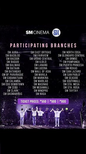 BTS Movie Week Tickets now on sale!!!!