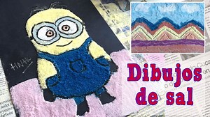 Manualidades con sal de colores ¡para toda la familia!