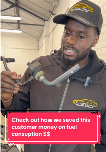 This Mercedes has fault code P052E71, which means the crankcase ventilation valve — also called the PCV valve — has failed. This valve controls the pressure inside the engine and routes oil vapours back into the intake to be burned. When it fails, the engine can pull too much vacuum, causing rough running, oil leaks, whistling noises, and engine warning lights. If you ignore it, it can lead to oil consumption issues, vacuum leaks, and eventually damage to seals or other engine components. #merce