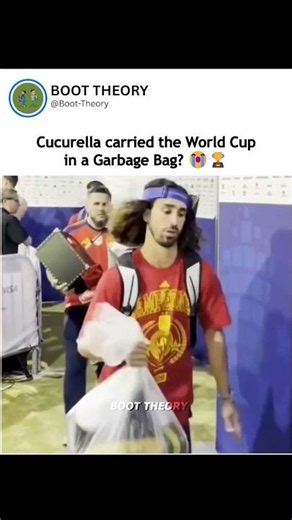 Cucurella Carried The World Cup In A Garbage Bag... 😂🏆