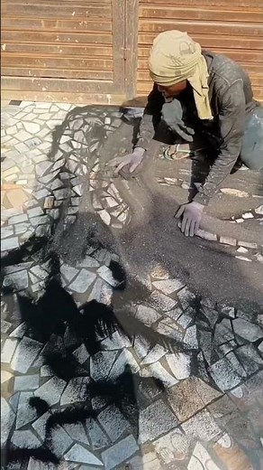 how to fill broken tile and clean it perfectly 👌 #tiling