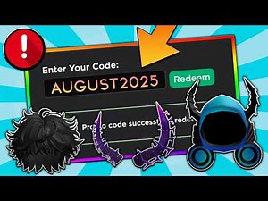 *46 NEW CODES* ALL AUGUST 2025 Roblox Promo Codes For ROBLOX FREE Items and FREE UGC 2025 (UPDATED)