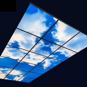 [Hot Item] LED Panel Light Ceiling Lamp Window Blue Aluminum Modern