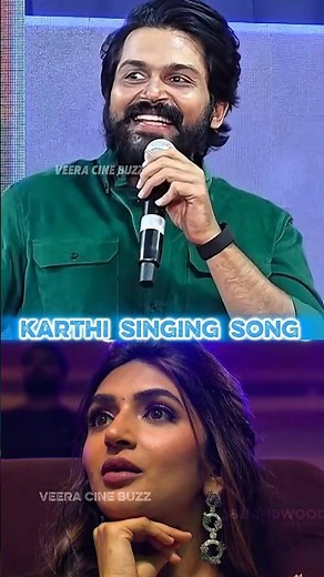Actor karthi cute voice singing paiya movie song 😱#singer #song #shorts #actor #actorkarthi