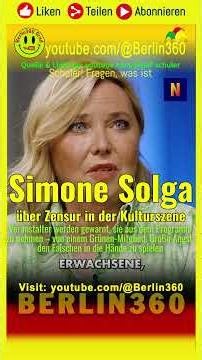 🤡🚨#Simone #Solga #Meinungsfreiheit #Zensur #Kunstfreiheit #CancelCulture #Grüne #Bühnen #Kulturszene