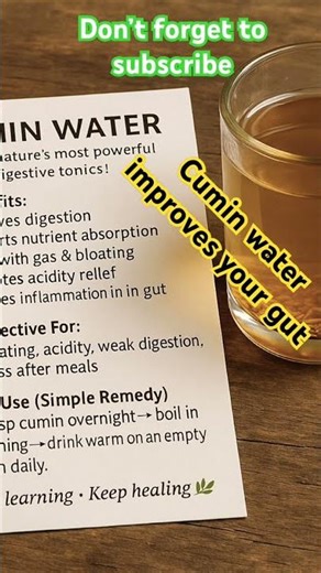 Cumin Water: The Most Powerful Drink for Digestion, Acidity & Bloating Relief!