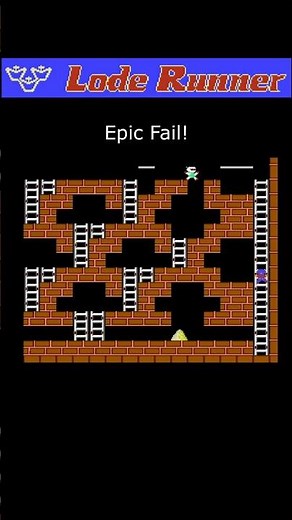 Lode Runner | Epic fail on Stage 39 #loderunner #nintendo #nes #dendy # денди #ретро #прохождение